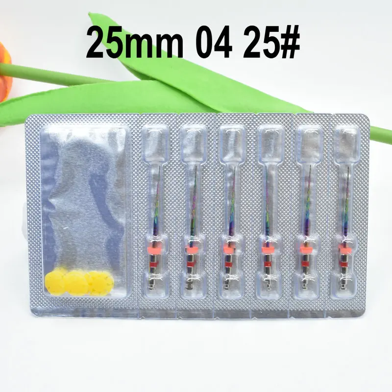 Color: 6 - Dental New Rotary Rainbow Files Thermal Activation Accessories Endodontic For Root Canal Files Cleaning Dentist Tool