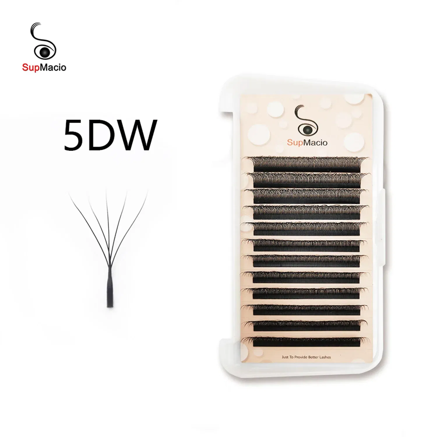 Curl: D, Thickness: 0.07mm, Length: 9mm - Eyelashes W 5d W Lashes 5d Cilios 5d Wire Bundles 0.07 8-15 Mix 5dw Eyelashes 5 D W Eye Lash Extensions Eyelash Natural Lashes