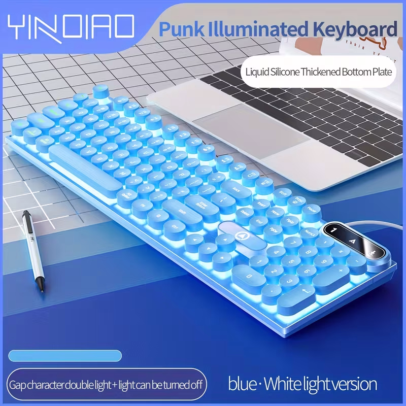 YINDIAO Computer Wired Keyboard E-sports Game Home