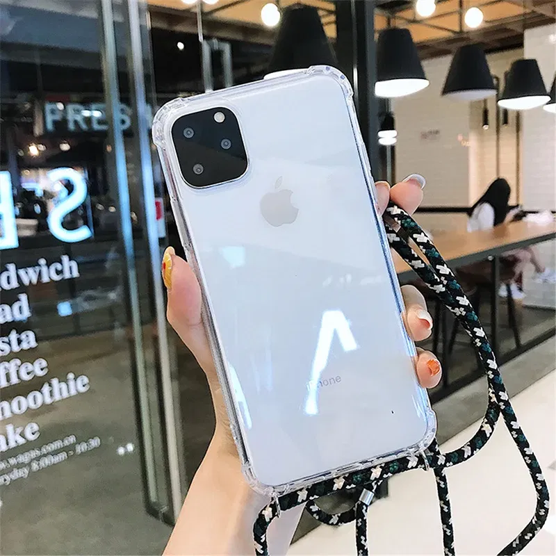 Strap Cord Chain Phone Tape Necklace Lanyard Mobile Phone Case Carry to Hang For Huawei Mate 10 20 30 Nova 3 4 4e 5 P20 P30 Lite