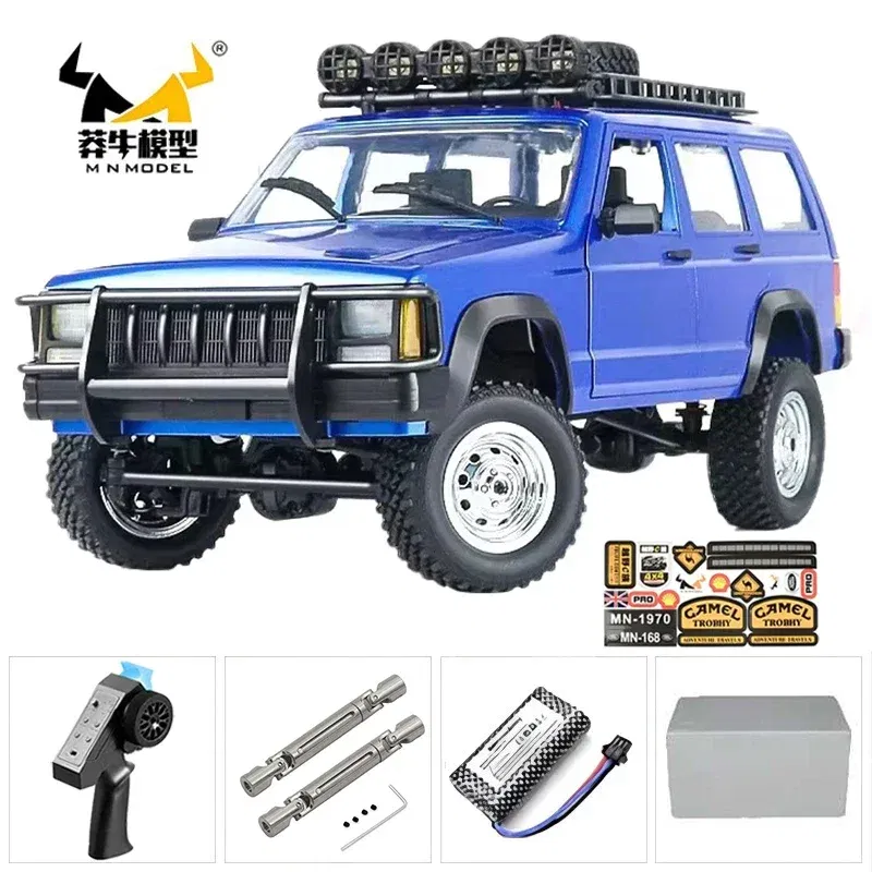 Color: green - MN MN82 1:12 Retro Rc Car With LED Lights Full-scale Simulation LC79 Professional 4WD Remote Control Pickup RC Truck Model Toys
