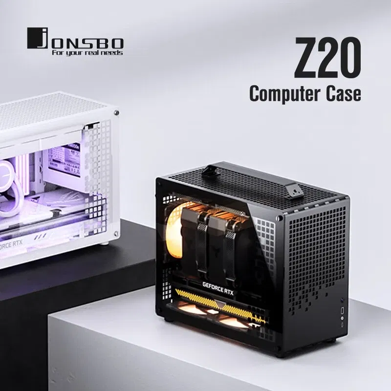 JONSBO Z20 White Black MATX ATX Chassis 20L Detachable Handle PC Case 163mm Air-Cooled Graphics Card Type-C Desktop