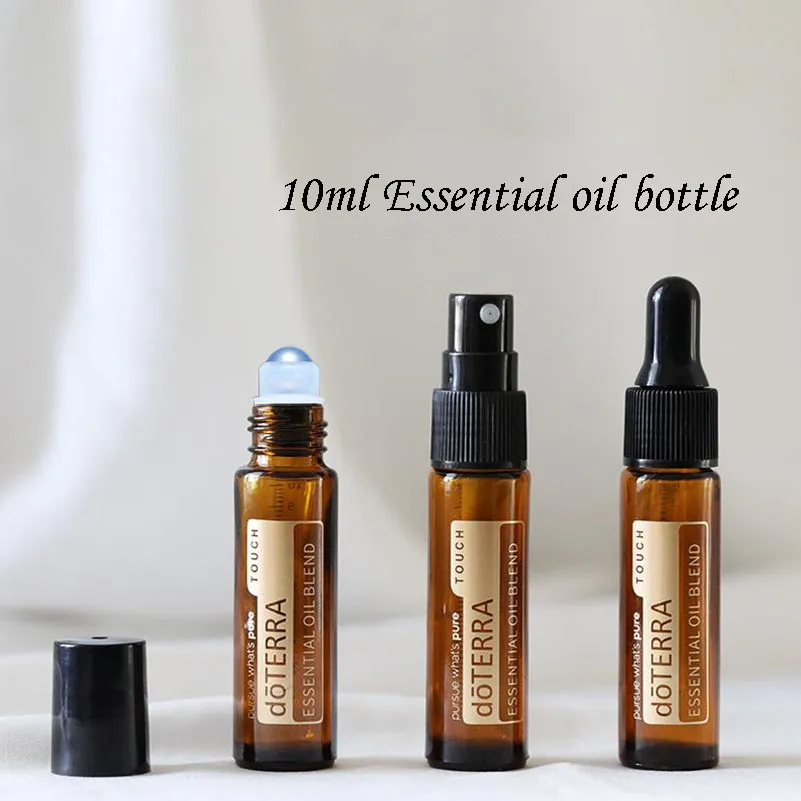 Color: light green, Specifications: 60ml - 10ml Empty Essential Oil Dropper Bottle and Roller Bottle Amber Glass Bottle Roll-on Bottle Refillable Containers 5pcs/10pcs