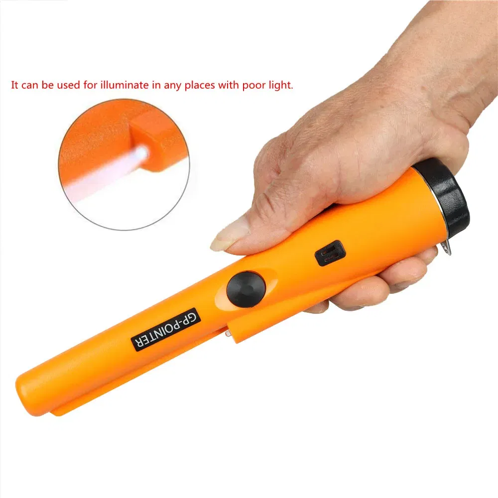 Metal Detector Pinpointer,Partial Waterproof Handheld Convenient Pin Pointer Wand with Holster, 360?°Scanning Locating Gold  Coin