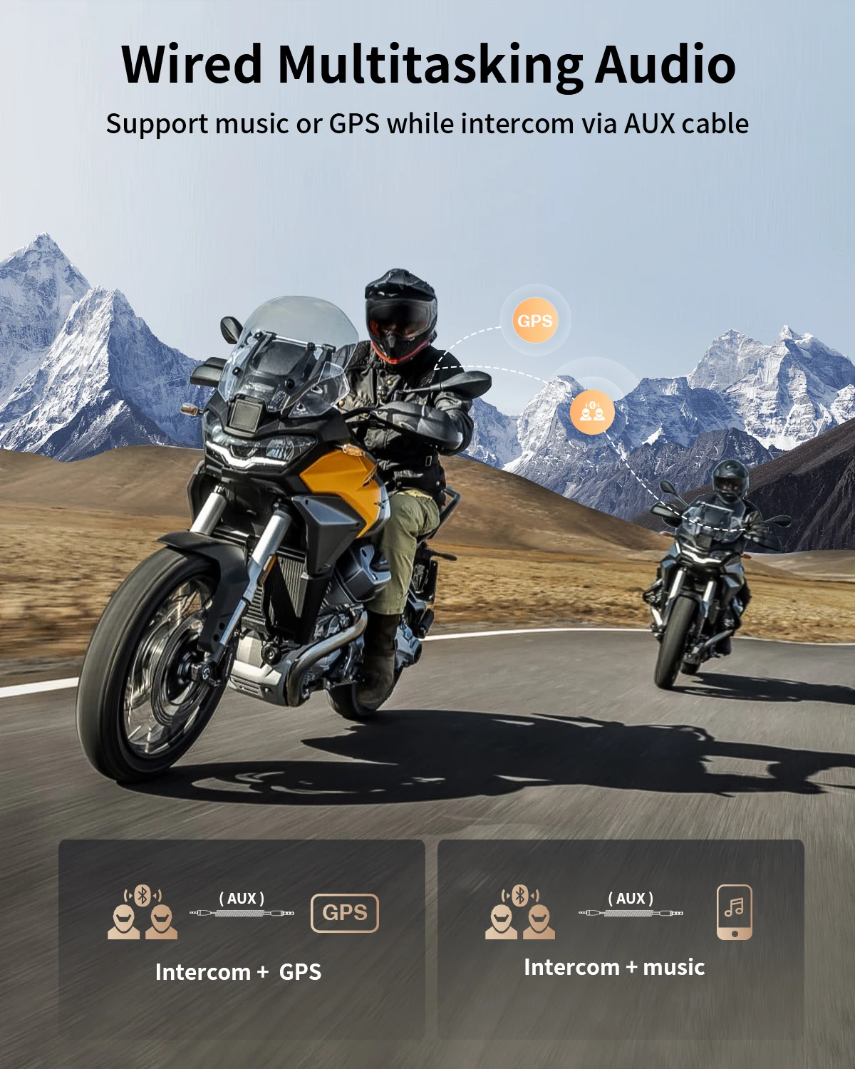 Color: WHITE, Ships From: CHINA - Fodsports FX8 AIR Motorcycle Intercom Bluetooth Helmet Headset 1000M BT Interphone,FM radio