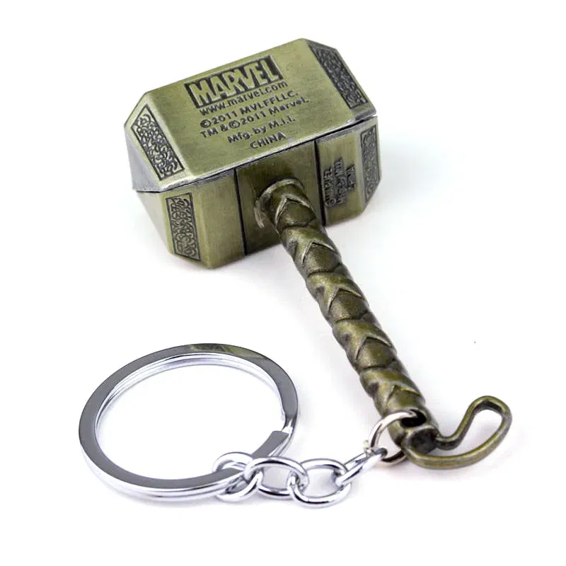 Color: WHITE, Ships From: CHINA - Avengers Thor's Hammer Pendant Keychain Superhero Thor Odinson Opener Beer Bottle Openers Keyring Accessories