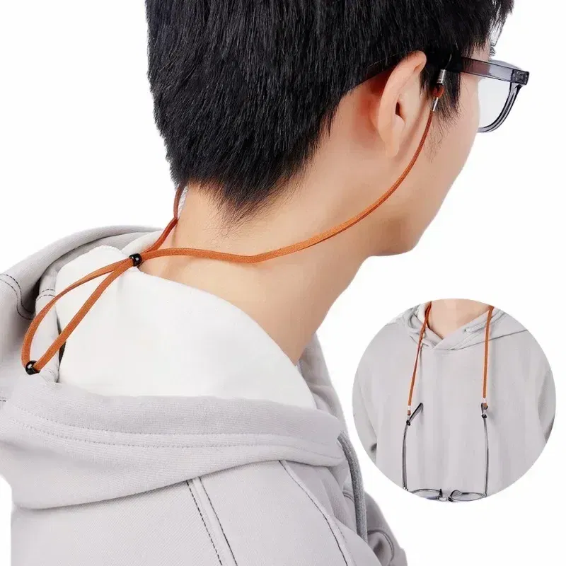 Color: green, Ships From: CHINA - Men Leather High Quality Anti-slip Sunglasses Lanyard Strap Eyeglass Reading Glasses Chain Cord Holder Glasse Necklace Unisex
