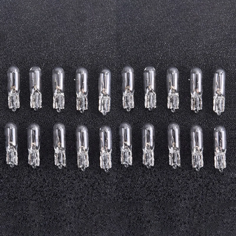 Emitting Color: DEEP BLUE - 20X Halogen T5 W2W Bulb 12V 1.2W Car Instrument Light Dashboard Bulb Auto Interior Warnning Light White 6000K Car Lamp Accessory