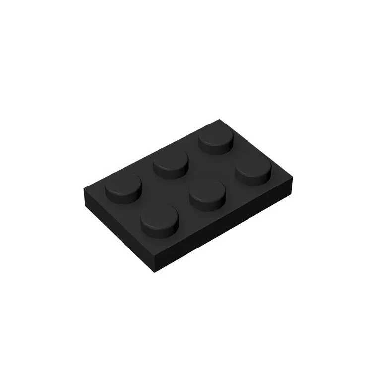Color: Dark Khaki - Gobricks GDS-510 Plate 2 x 3 compatible  with lego 3021 pieces of children's toys building block Particles Plate DIY