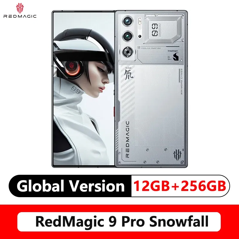 Color: GRAY, Ships From: CHINA, Bundle: Bundle 4 - Original Global Version RedMagic 9 Pro 5G Phone 6.8" Q9+ Full Flat FHD+ Gaming Phone Snapdragon 8 Gen 3 6500mAh 50MP NFC
