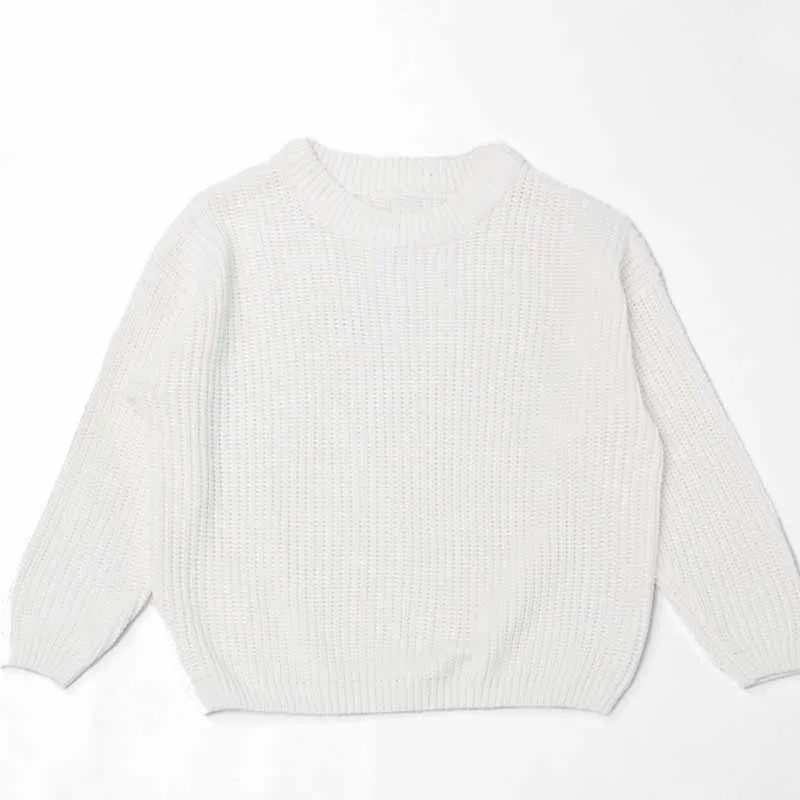 Color: WHITE, Size: S, Age Range: 0-3M - Personalized sweaters for cherished babies.Celebrate your little one's name with unique, custom-made thick knitted sweaters