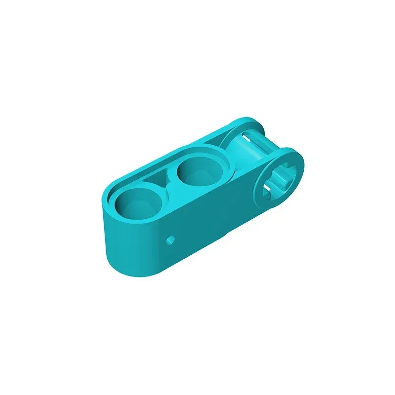 Color: Burgundy - Gobricks GDS-936 Technical, Axle and Pin Connector Perpendicular 3L with 2 Pin Holes compatible with lego 42003 Educational