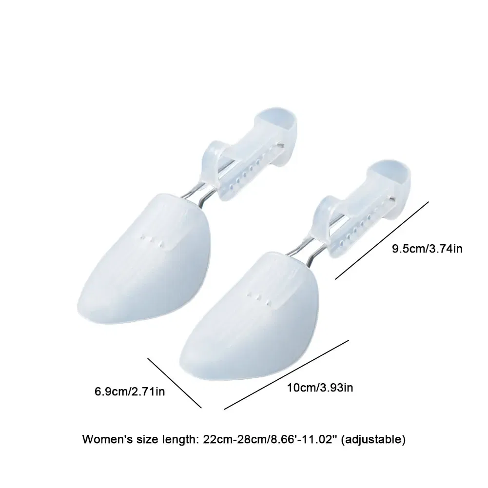 Color: green - 1/2/3Pair Plastic Shoe Stretcher for Men Women Leather Shoes Adjustable Portable Shoe Tree Stretcher Boots Rack Anti-deformation