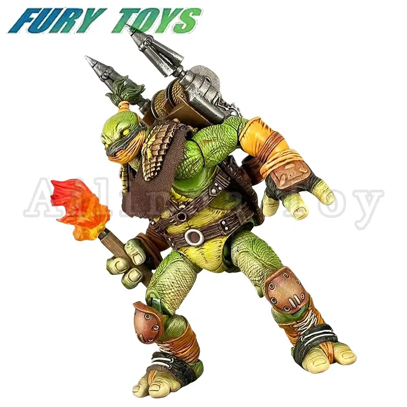 Color: Silver - Fury Toys 1/12 5inches Action Figure Wave 3 Rage Samurai Force Turtle Summer Anime Model