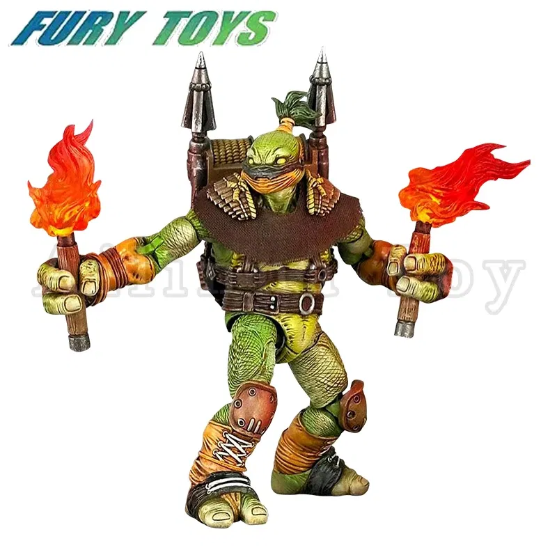 Color: Silver - Fury Toys 1/12 5inches Action Figure Wave 3 Rage Samurai Force Turtle Summer Anime Model