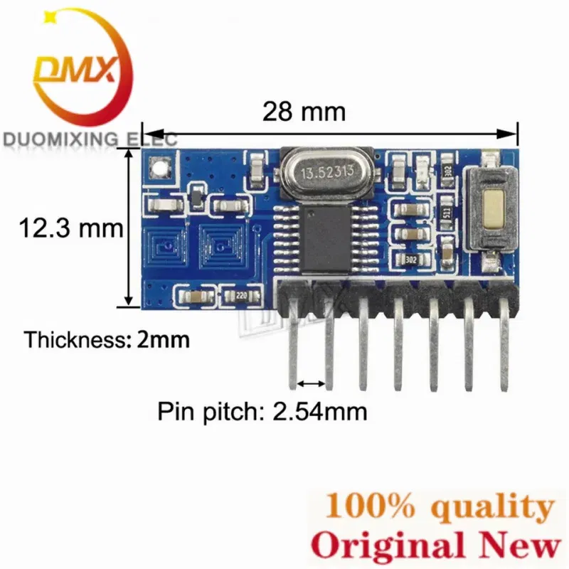 Color: PURPLE - 100PCS RX480E RX480E-4WQDTXx100 RX480E-4CDTXx100 RX480E-4 RX480E-3 1527 / 2262 315 / 433MHz Wireless receiving decoding module