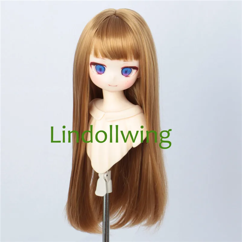 Color: Navy Blue - 1/3 BJD Wig Pullip Dal DD Dollfie Doll Wig 8-9 inch Long Collection Wig