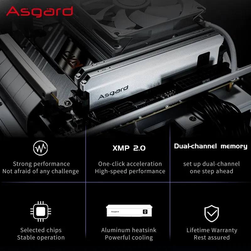 Memory Capacity: 8 GB x2 - Asgard ddr4 ram memory ddr4 8GB16GB 32GB  3600MHZ 4000MHZ ram ddr4  dimm for PC desktop