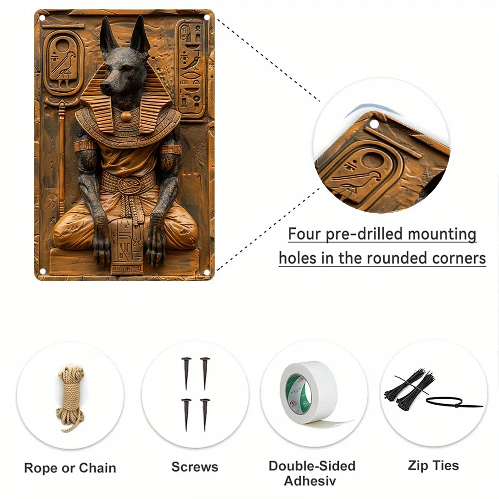 Anubis of Egypt 3D Aluminum
