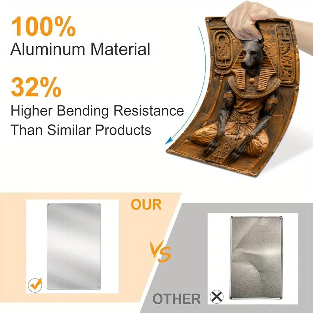 Anubis of Egypt 3D Aluminum