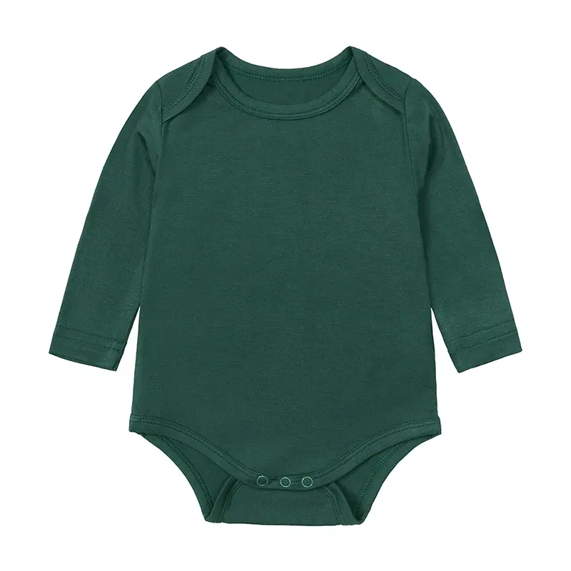 Color: Tomato, Kid Size: 12M - 2025 Summer Newborn Boy Girl Romper Baby Bamboo Fiber Breathable Clothing Long Sleeve Toddler Jumpsuit Infant Bodysuit Pajamas