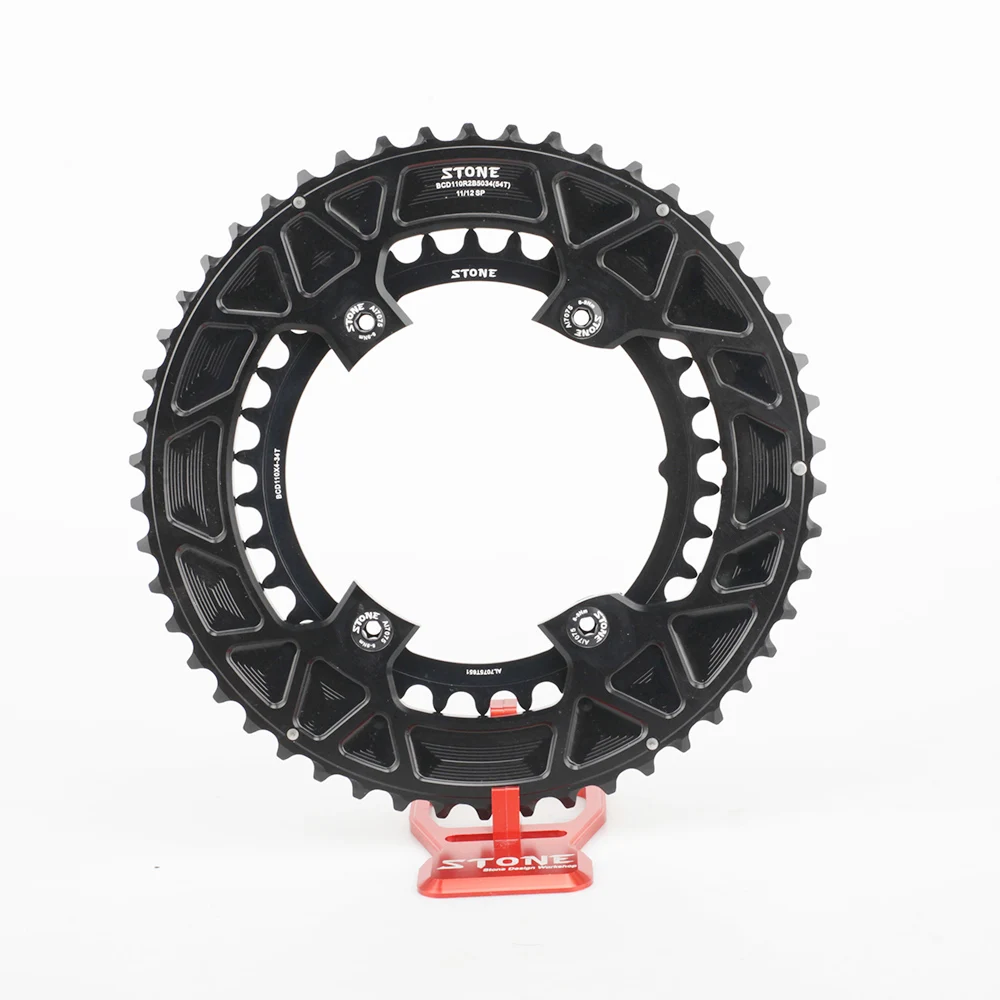 Color: Light Grey, Ships From: CHINA, Chainwheel Teeth: 40T - STONE Double Chainring BCD 110mm 4 Bolts for 105 R7100 Ultegra R8100 R9200 Dura Ace Road Bike Chainwheel Chain Ring