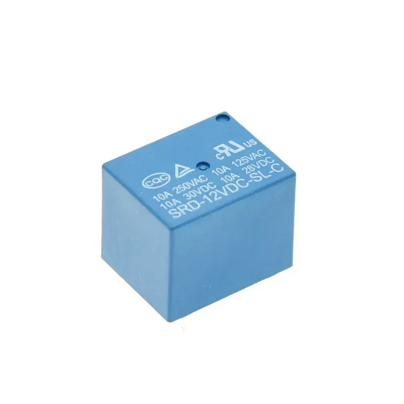Color: WHITE - 5PCS? Relay SRD-05VDC-SL-C SRD-03 05 06 09 12 24 12VDC-SL-C 5PINS 3V 5V 9V 6V 24V 12V High-quality 10A 250VAC 5 pin