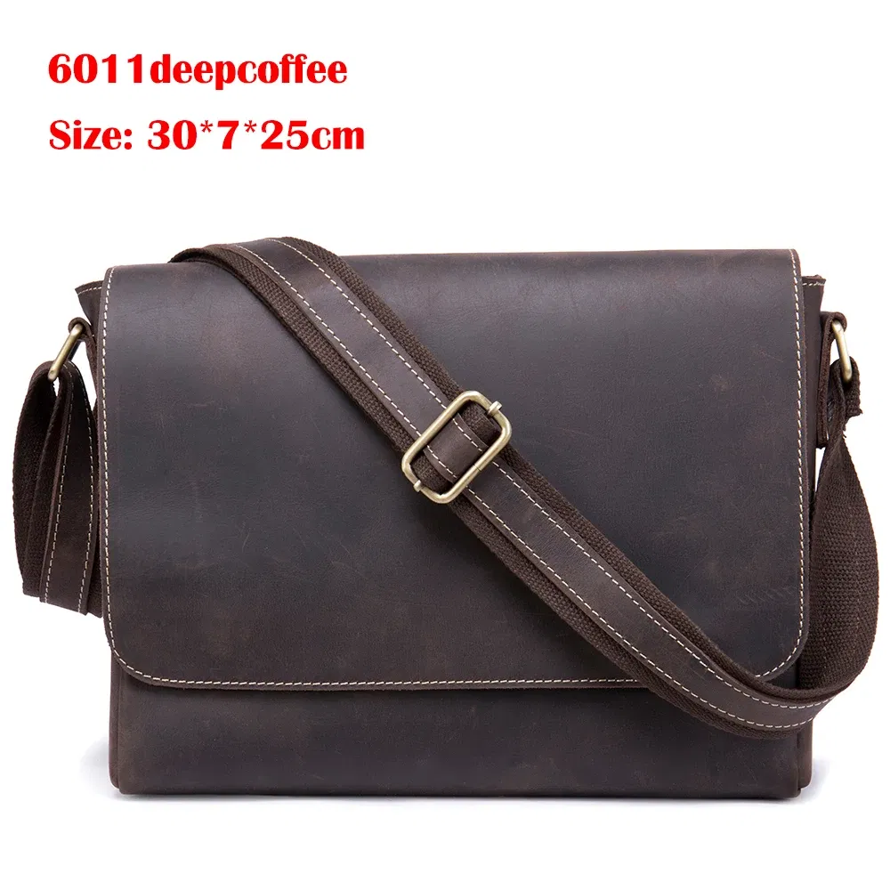 Color: Brown, Ships From: CHINA - WESTAL Crazy Horse Leather Men's Briefcases Laptop Bag Office Bags for Men Cover Messenger Bags Men's Leather Bag Computer Bags