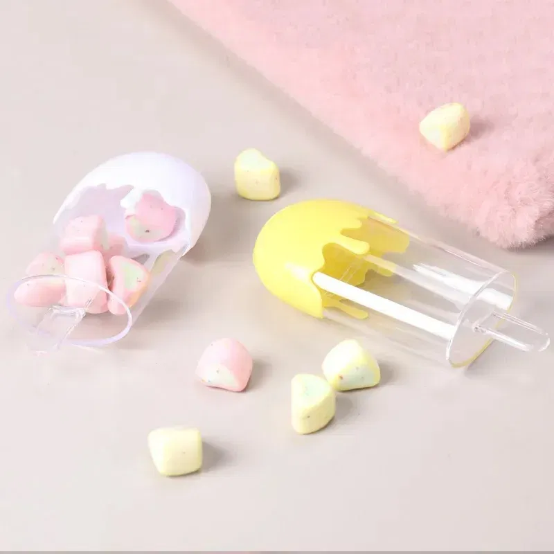 Color: MINT GREEN, Gift Box Size: Other - 12pcs Creative Cute Plastic Ice Cream Candy Boxes for Wedding Baby Shower Children Birthday Party Candy Container Sweets Case