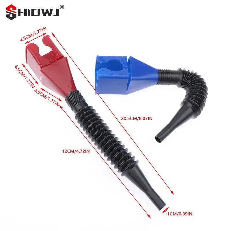 Color: green - 1Pc Car Refueling Funnel Gasoline Foldable Engine Oil Funnel Plastic Funnel Car Motorcycle Refueling Tool Auto Accessories