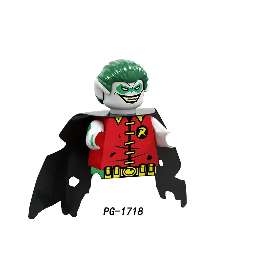 Color: REDDISH BROWN - Marvel Blocks Brick Hero Batman Joker Superman Catwoman Mini Figure Building blocks Hot Toy Children's party gift
