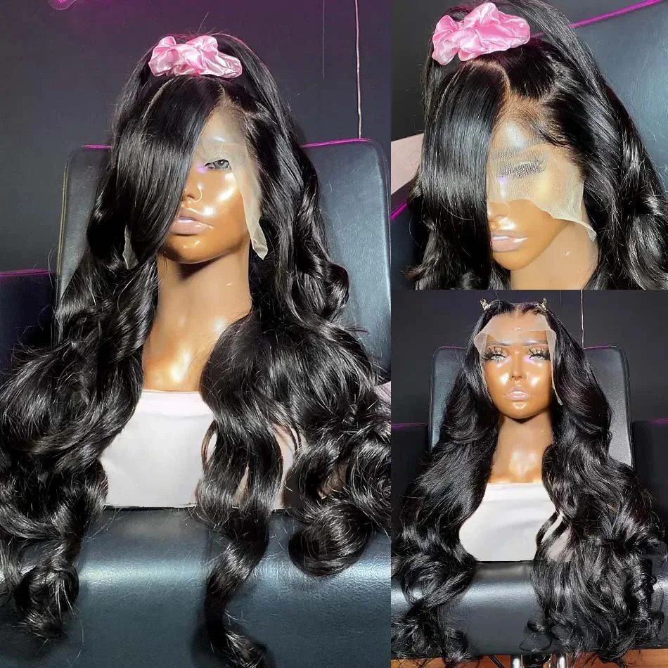 Color: 1B/30HL, Stretched Length: 26inches, Density: 220%, Ships From: CHINA - 30 40 Inch Hd Lace Wig 13X6 Human Hair Lace Frontal Wig Body Wave 13X6 Hd Lace Frontal Wig 13X4 Lace Front Human Hair Wigs