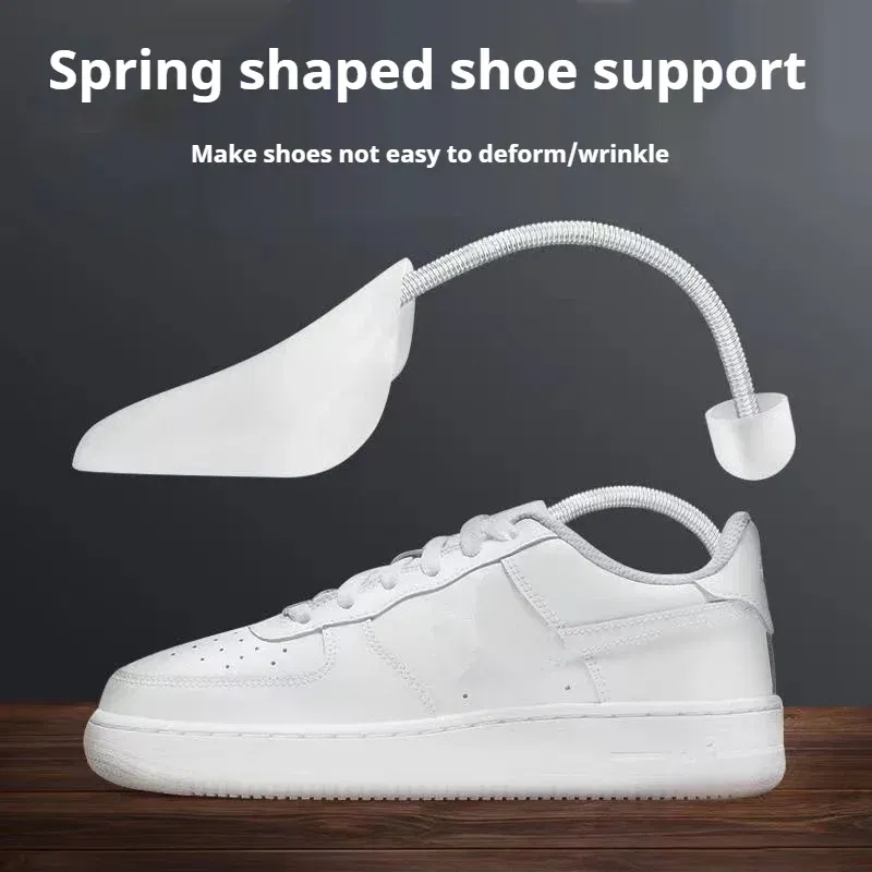 Color: Red - 1Pair Spring-loaded qualitative shoe stretcher Anti-deformation Inner support Shoes expander Shaping Anti Wrinkle Shoe Lasts