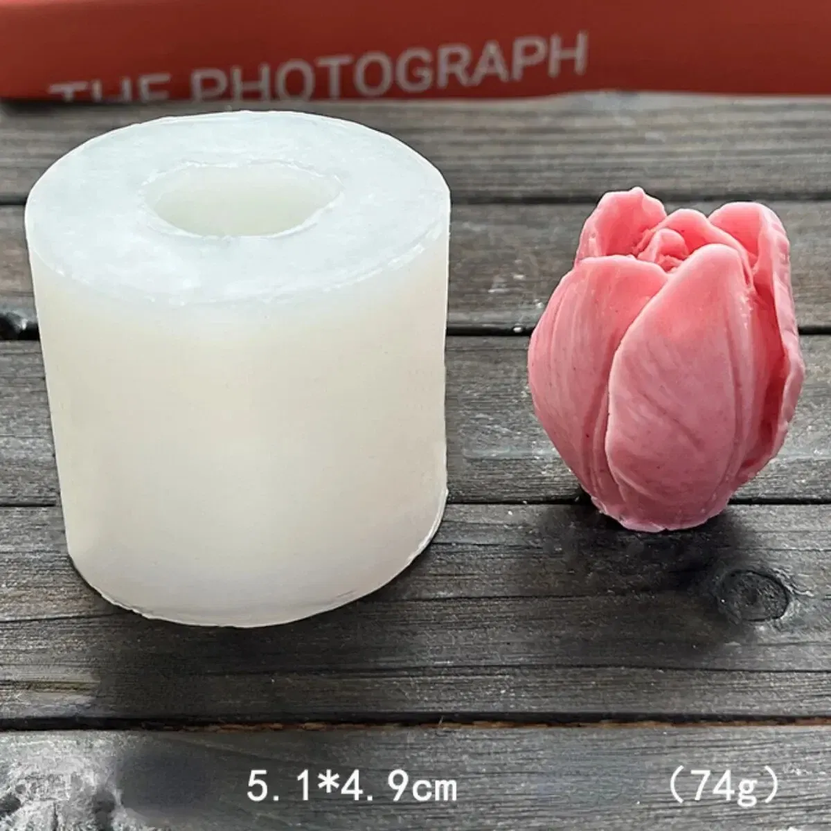 Color: light yellow - Lotus Flower Silicone Candle Mold Sunflower Peony Multi Style Soap Resin Crystal Mould Heart Rose Chocolate Ice Making Set Gifts