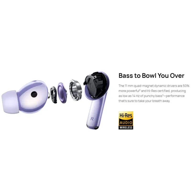 Color: PURPLE - 100% Original Huawei Freebuds 6i (T0019) Bluetooth Headphone ANC 3.0 Punchy Bass 35-Hour Battery Life Earphone Headset