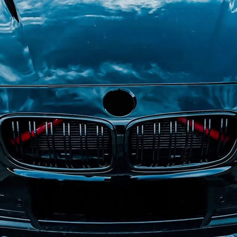 Color Name: GRAY - For BMW 5 6 7 Series F10 F11 F12 F13 F18 F01 F02 F03 F04 F06 F07 X1 F48 X2 F39 Car Front Grille Trim Strips Cover Accessories