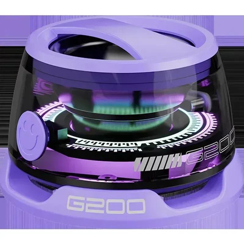 Color: PURPLE, Ships From: CHINA - Portable Bluetooth Speaker G200 RGB Lighting Magnetic Speaker BT5.3 Mini Sound Box 7 Hours Playback Phone Holder