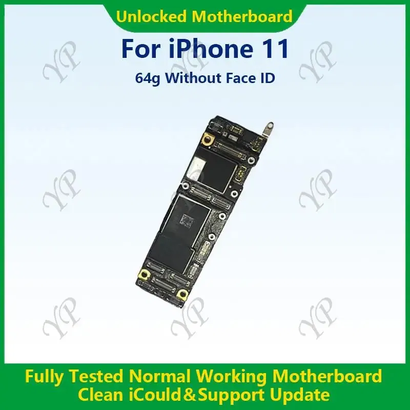 Color: dark green, Ships From: CHINA - Top Fully Tested Authentic Motherboard For iPhone 11 Pro Max 64g/256g Unlocked Mainboard With Face ID Cleaned iCloud Fast
