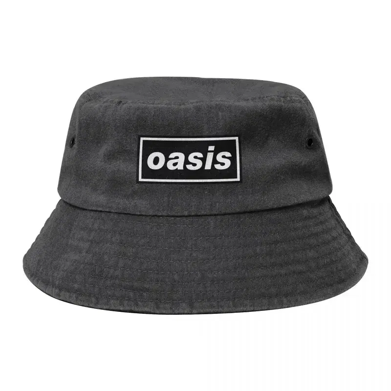 Color: WHITE - Y2K Dont Lock Back In Anger***-$$Band-*******************OASIS Bucket Hat