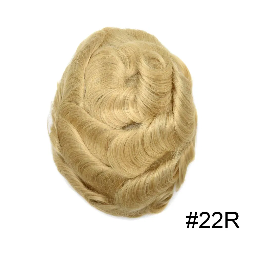 Toupee Color: 1780#, Toupee Density: 100%, Length: 6 inches, Ships From: CHINA, Toupee Size: 8x10 - Men Toupee Hair Systems Ultra Thin Skin 0.06MM V-LOOP Capillary Prosthesis Invisible Hairline Real Human HairPieces Hair Units