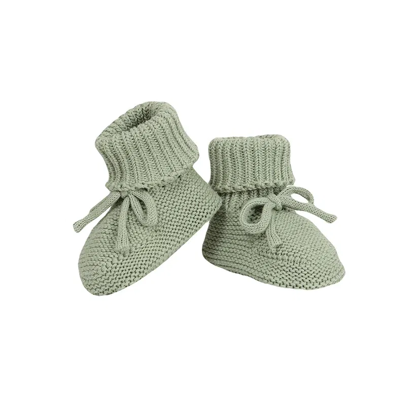 Color: army green, Baby Age: 0-6 Months - Infant Baby Shoes Knit Cotton Boys Girl Boots Fashion Tie Solid Newborn Walk Bed Footwear Toddler Kid Clothing Accessories 0-18M