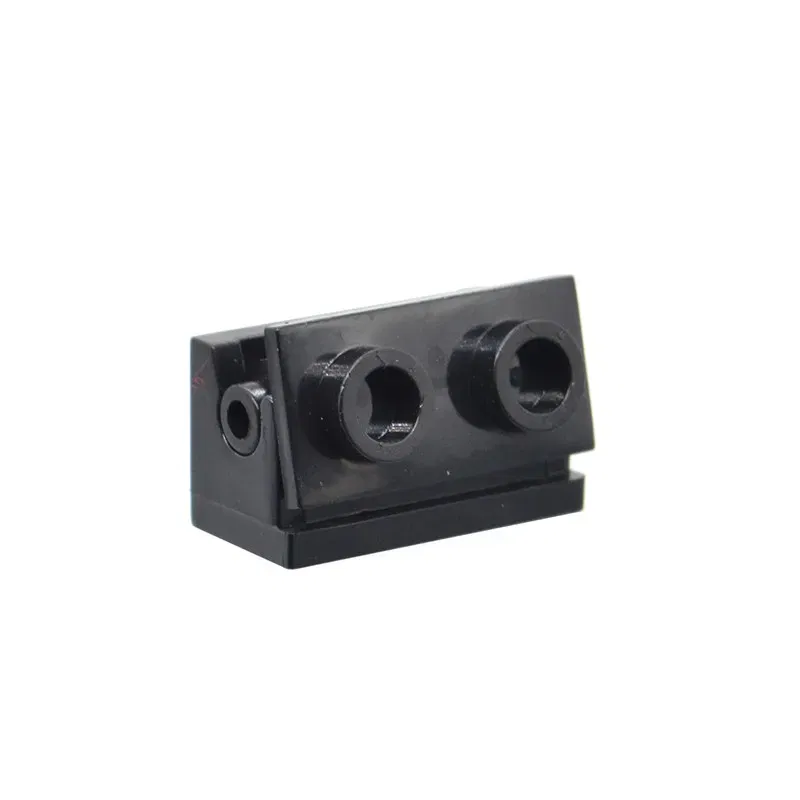 Color: black - Rainbow Pig MOC Particles 3937 + 3938 Hinge Brick 1 x 2 Base and Top Plate Building Blocks Parts DIY Educational Tech Toy
