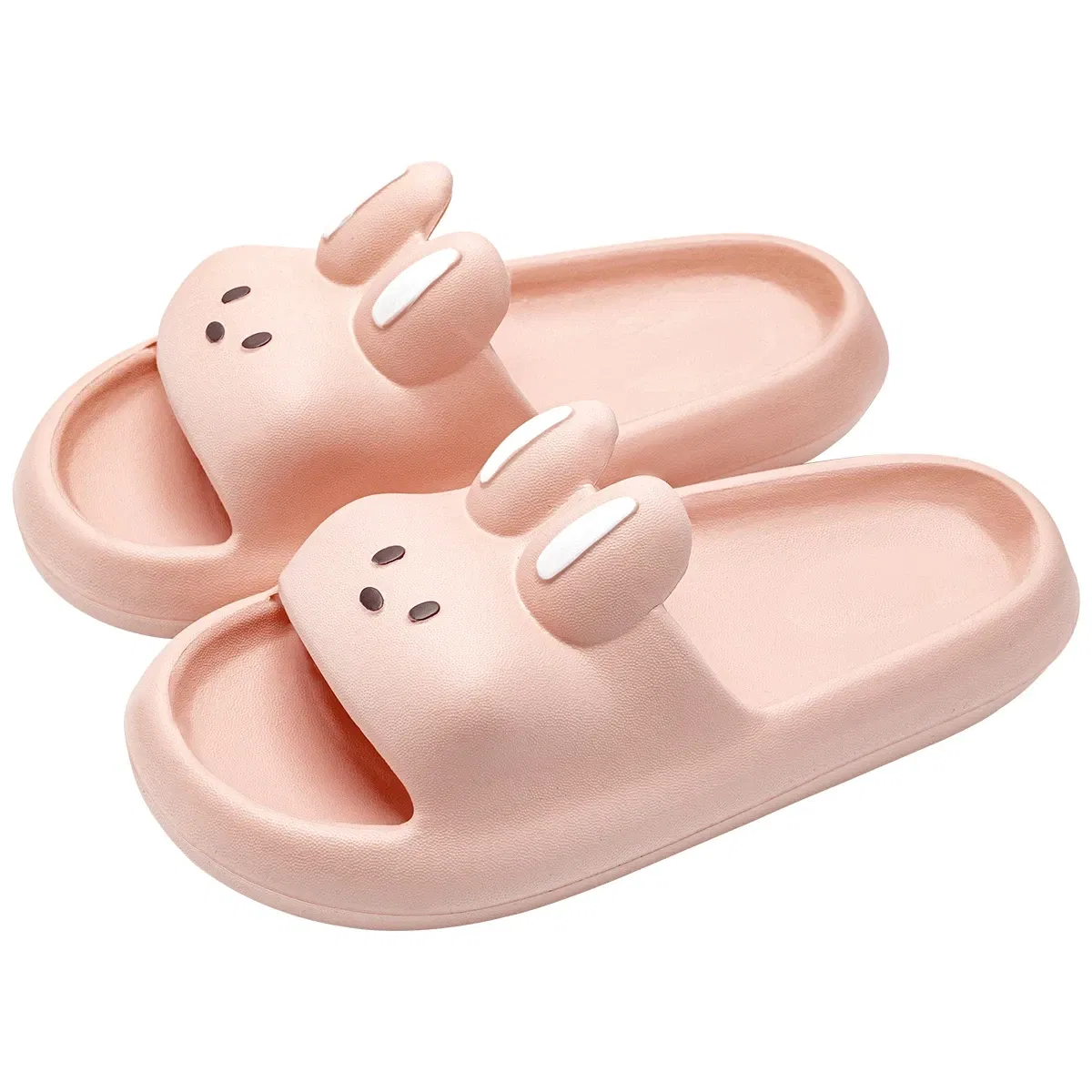 Color: Pink, Shoe Size: 40 - Pillow Rabbit Slippers for Women and Men | House Slides Shower Sandals | Extremely Comfy | Cushioned Thick Sole
