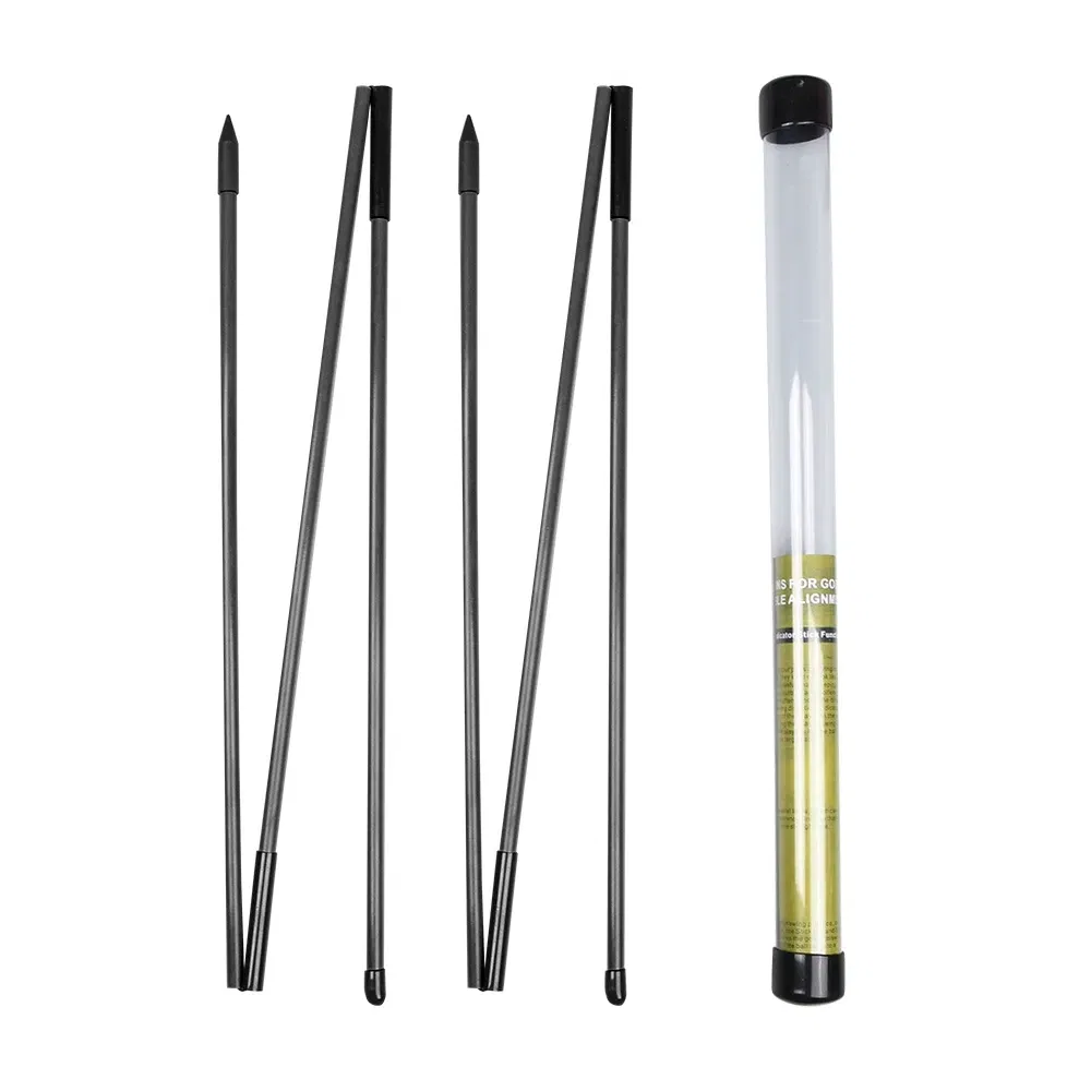 Color: Blue - 6 Colors Golf Alignment Sticks Collapsible Golf Practice Rods Putter Green Trainer Tools Golf Swing Training Tool