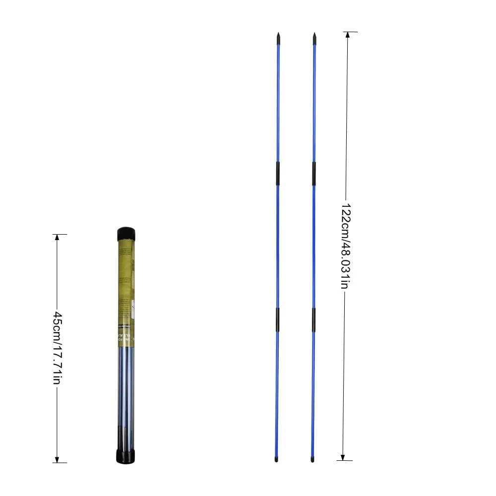 Color: Blue - 6 Colors Golf Alignment Sticks Collapsible Golf Practice Rods Putter Green Trainer Tools Golf Swing Training Tool