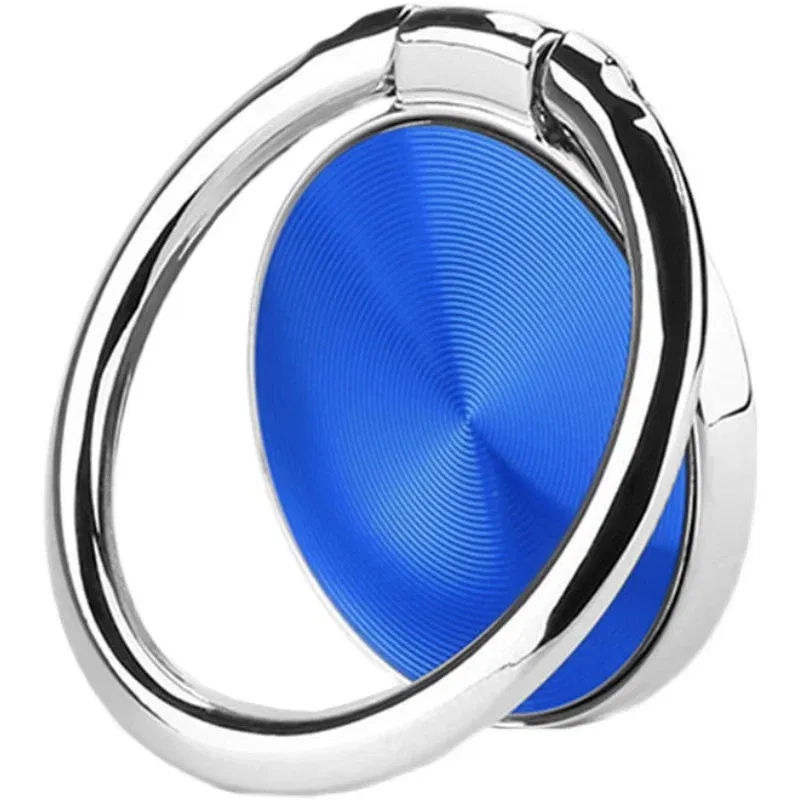 Color: Silver - CD Pattern Ultra-thin Mobile Phone Ring Buckle Holder 360 Degree New Round Mobile Phone Holder Magnetic Car Ring Buckle