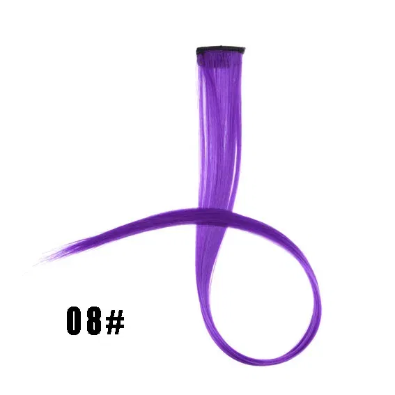 Color: T4/27/30, Stretched Length: 22inches - Synthetic Clip-in Hair Extensions 22" Long Colorful Straight Hair Pieces Synthetic Hairpieces for Daily Festival Party