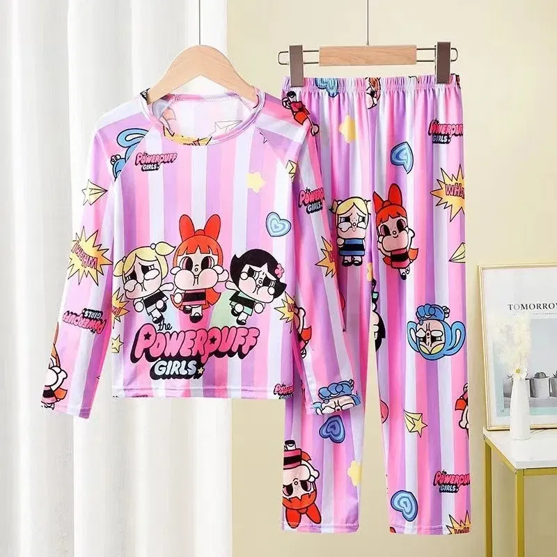 Color: Dark Grey, Kid Size: 7 - 2pcs/set New Disney Stitch Children Pyjamas for Boys and Girls Sets Kid Minnie Home Wear Travel Casual Sleepwear Suit Cute Gift