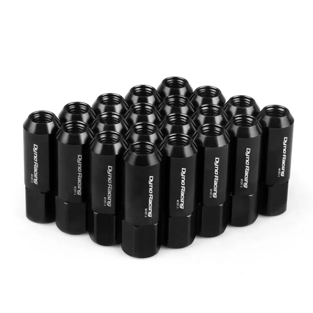 Color Name: Blue - Dynoracing 60MM M12*1.5 Wheel Nuts New 20PCS Racing Lug Wheel Nuts Screw Aluminum Lug Nut M12X1.5 BX100442