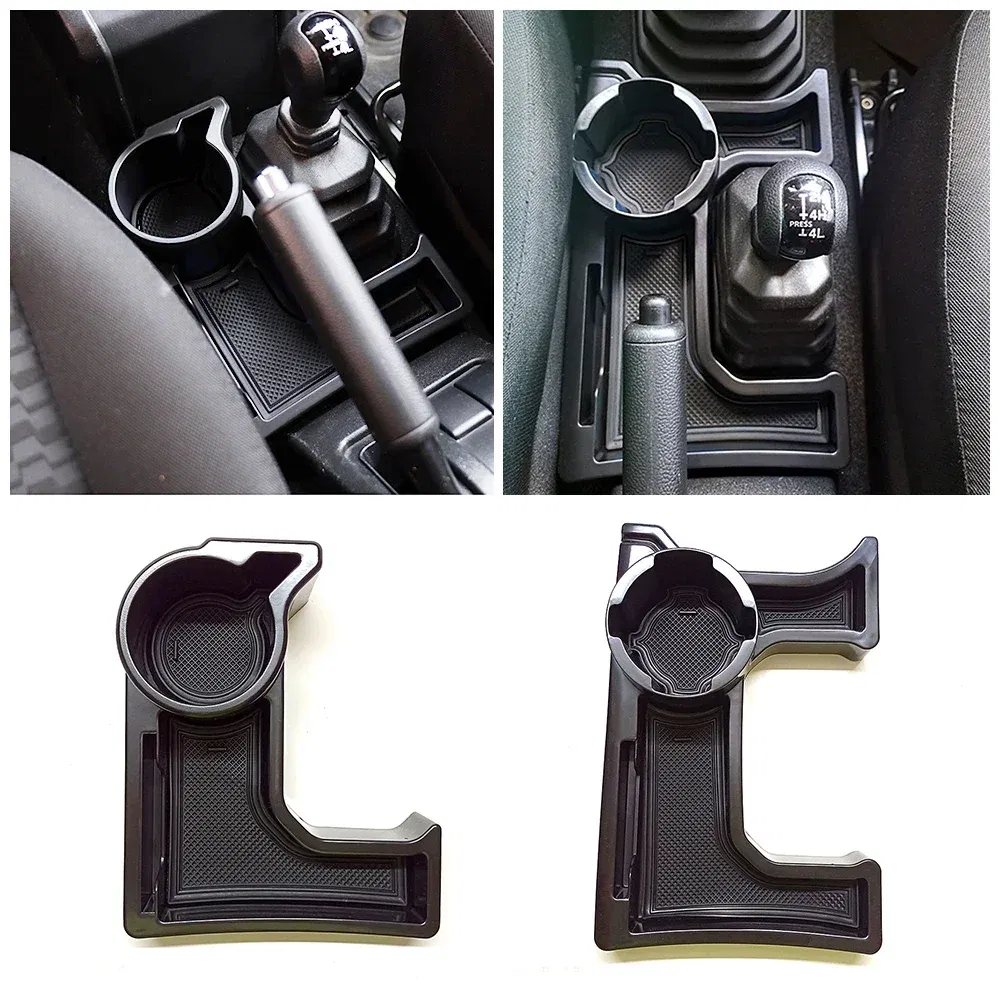 Color Name: Blue - For Suzuki Jimny 2019-2024 Stowing Tidying Car Gear Shift Storage Box Organizer Tray Cup Holder Knob Lever Shifter Boot Mat